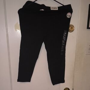NWT PINK Victoria's Secret | Black Crop Leggings